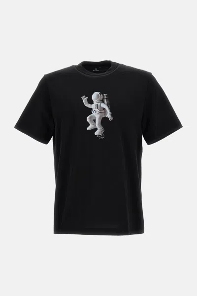 Paul Smith Mens Sweatshirt Astronaut Crew Neck In Black