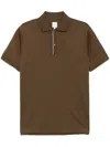 Paul Smith Short-sleeved Polo Shirt In Braun