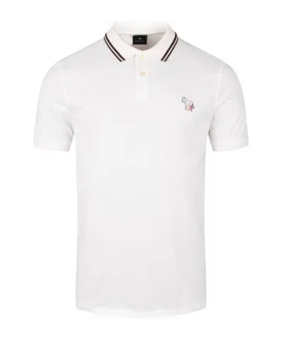 Paul Smith Short-sleeved Polo Shirt In White