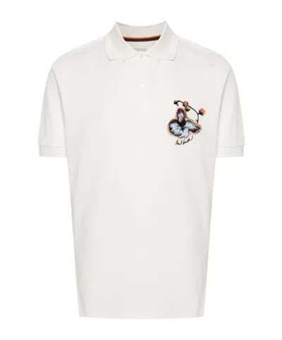 Paul Smith Short-sleeved Polo Shirt In White