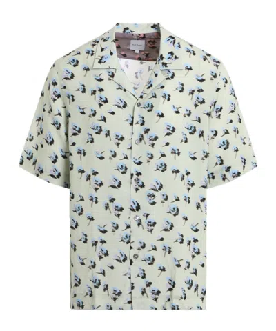 Paul Smith Regular Fit Short Sleeve Shirt In Green