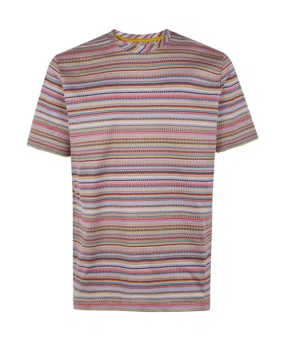 Paul Smith 'signature Stripe' Cotton T-shirt Multicolour