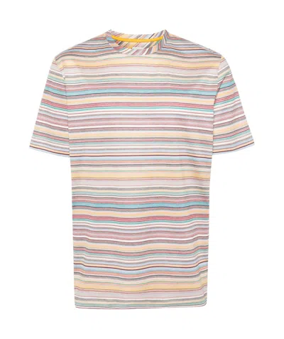 Paul Smith 'signature Stripe' Cotton T-shirt Multicolour