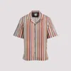 Paul Smith Short Sleeve Regular Fit Striped Shirt In Multi