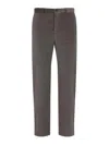 Paul Smith Wool Corduroy Straight Fit Trousers In Gray