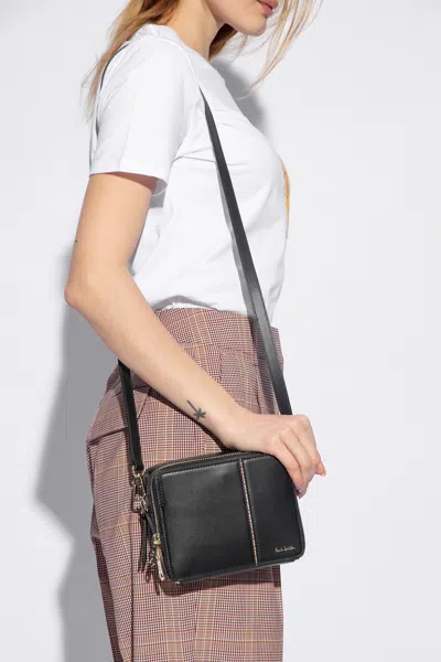 Paul Smith Shoulder Bag With Logo In Black