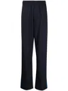 Paul Smith Side-stripe Elastic Track Pants In Blue