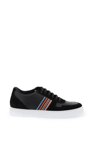 Paul Smith Signature Black Leather Sneakers For Men