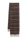 Paul Smith Signature Check Scarf In Green