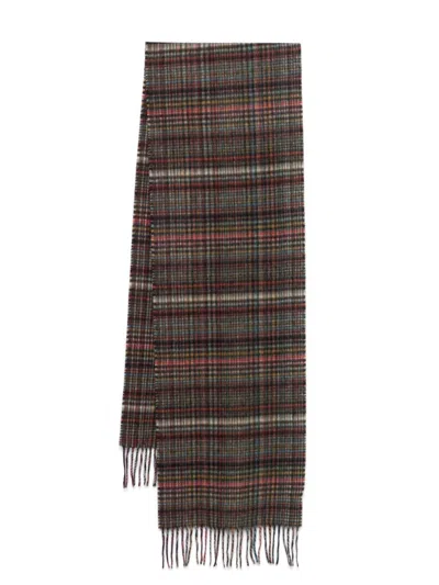 Paul Smith Signature Check Scarf In Multicolor