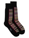 Paul Smith Signature Logo Print Socks In Black