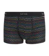 Paul Smith Signature Polka-dot Stripe Boxer Briefs In Black