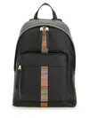 Paul Smith Signature Stripe Backpack In Pink