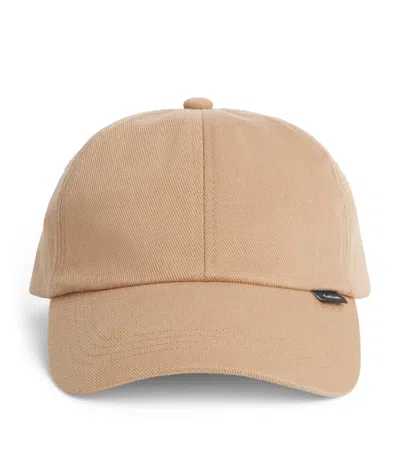 Paul Smith Signature Stripe Baseball Cap In Brown