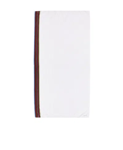 Paul Smith Signature Stripe Bath Towel In White