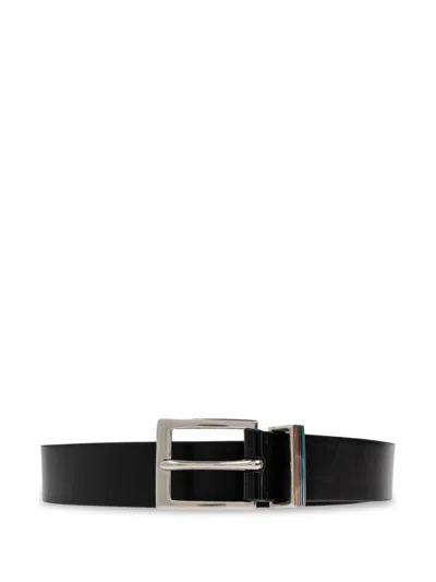 Paul Smith Signature Stripe Belt In Black
