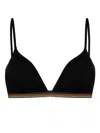 Paul Smith Women Bikini Top Sig Tape In Black