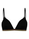 Paul Smith Women Bikini Top Sig Tape In Black