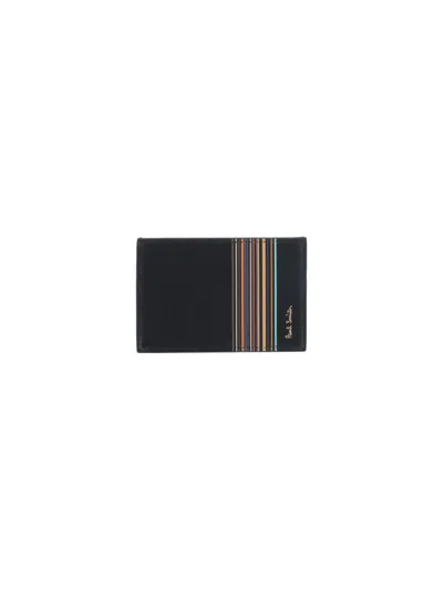 PAUL SMITH "SIGNATURE STRIPE BLOCK" CARD HOLDER