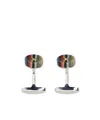 Paul Smith Signature Stripe Button Cufflinks In Multicolor
