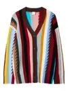 Paul Smith Cashmere Cardigan In Animal Print