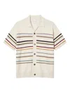 Paul Smith Signature Stripe Buttoned Knitted Shirt In Neutral