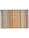 Paul Smith Signature Stripe" Card Holder In Black