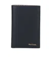 Paul Smith 'signature Stripe' Card Holder In Black