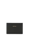 Paul Smith Signature Stripe Cardholder In Black