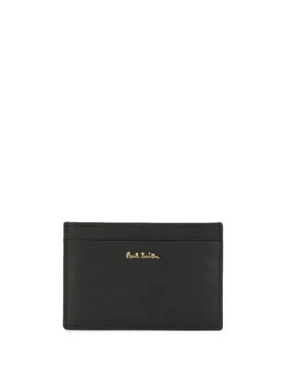 Paul Smith Signature Stripe Cardholder In Black