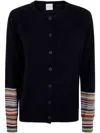 Paul Smith Womens Knitted Cardigan Button Thru In Blue