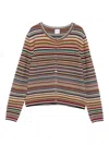Paul Smith Signature Stripe Cardigan In Brown