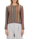 Paul Smith Striped Virgin-wool Cardigan In Multicolour