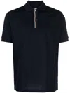 Paul Smith Rainbow-stripe Cotton Polo Shirt In Blue