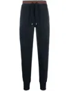 Paul Smith Signature Stripe Cotton Sweatpants In Blue