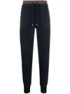 Paul Smith Signature Stripe Cotton Sweatpants In Blue