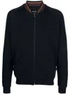 Paul Smith Signature Stripe Cotton Sweatshirt In Black