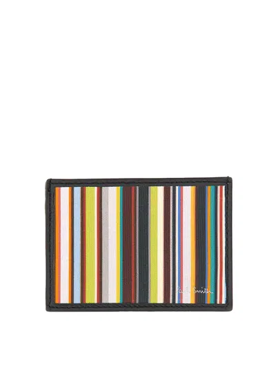 PAUL SMITH SIGNATURE STRIPE CREDIT CARD HOLDER