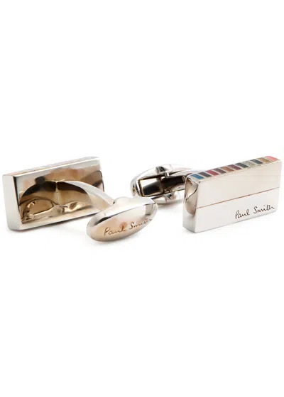 Paul Smith Signature Stripe Cufflinks In Multicoloured