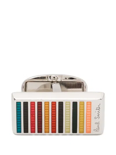 Paul Smith Signature Stripe Cufflinks In Multi