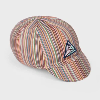 Paul Smith 'signature Stripe' Cycling Cap Multicolour
