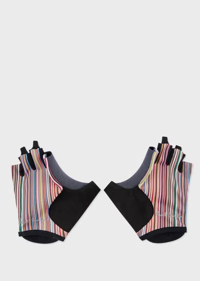 Paul Smith 'signature Stripe' Cycling Gloves Multicolour