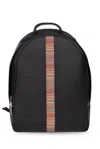 PAUL SMITH PAUL SMITH SIGNATURE STRIPE DETAILED BACKPACK