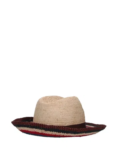 Paul Smith Signature Stripe Fedora Hat In Neutral