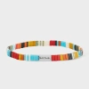 Paul Smith 'signature Stripe' Flat Bead Bracelet Multicolour In Multicolour