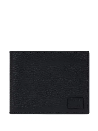 Paul Smith Signature Stripe Grained-leather Wallet In Black