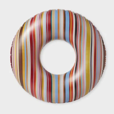 Paul Smith 'signature Stripe' Inflatable Pool Ring Multicolour