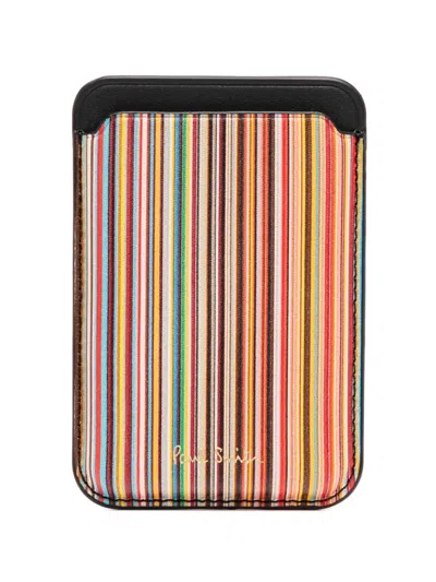 PAUL SMITH SIGNATURE STRIPE IPHONE MAGSAFE CARDHOLDER