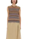Paul Smith "signature Stripe" Knit Vest In Multi