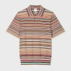 Paul Smith Multicolor Signature Stripe Knitted Cotton Polo In Multicolour